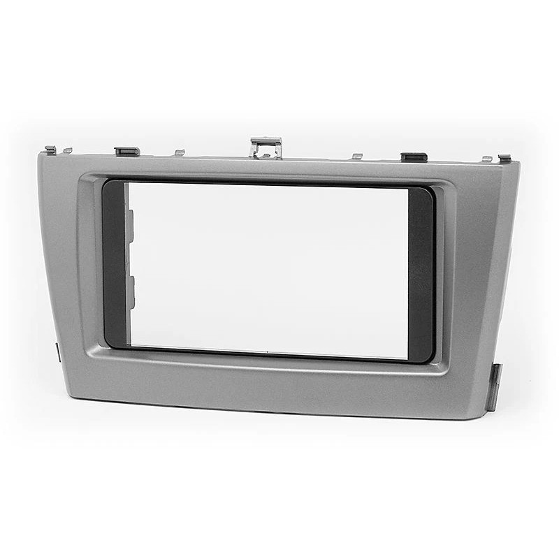 ATD RFP-50446 Double DIN & OEM Fit Radio Fascia Frame For Toyota Avensis T27 In Silver