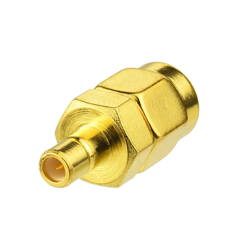 ATD BCA-55140 Gold Plated SMA Male to SMB Male Straight Plug Adapter GPS DAB RF LAN
