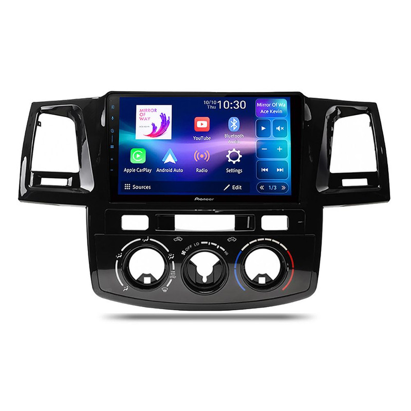 Pioneer SPH-PF97BT Perfect Fit CarPlay Android Auto 9" Head Unit For Toyota Hilux Pre 2011