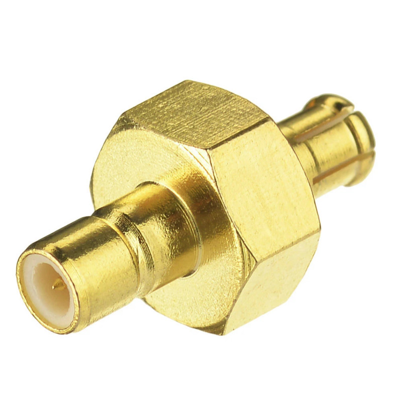 ATD BCA-55143 Gold Plated SMB Male to MCX Male Straight Plug Adapter GPS DAB RF LAN