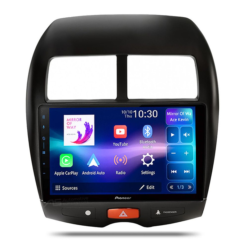 Pioneer SPH-PF97BT Perfect Fit CarPlay Android Auto 9" Radio For Mitsubishi Peugeot 2010-19