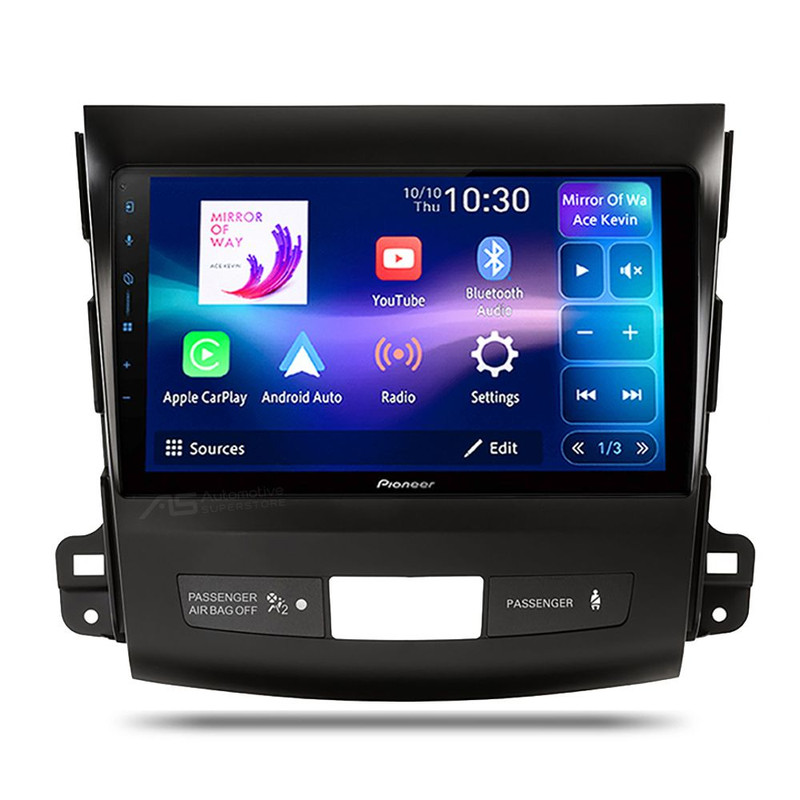 Pioneer SPH-PF97BT Perfect Fit CarPlay Android Auto 9" Radio For Mitsubishi Peugeot 2007-10