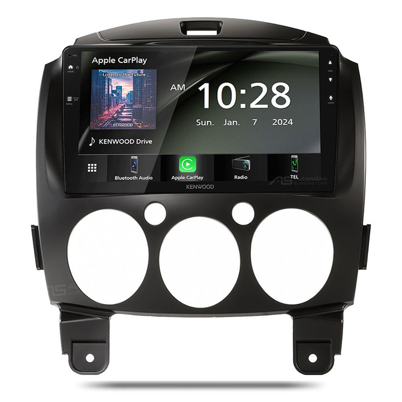 Kenwood DMX80AXS Perfect Fit 9" Radio Android Auto & CarPlay For Mazda 2 2007-2014