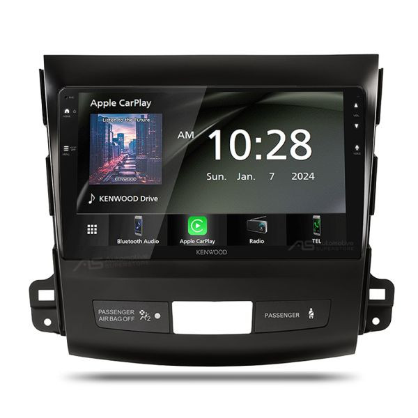 Kenwood DMX80AXS Perfect Fit 9" Radio Android Auto & CarPlay For Mitsubishi Peugeot 2007-2010