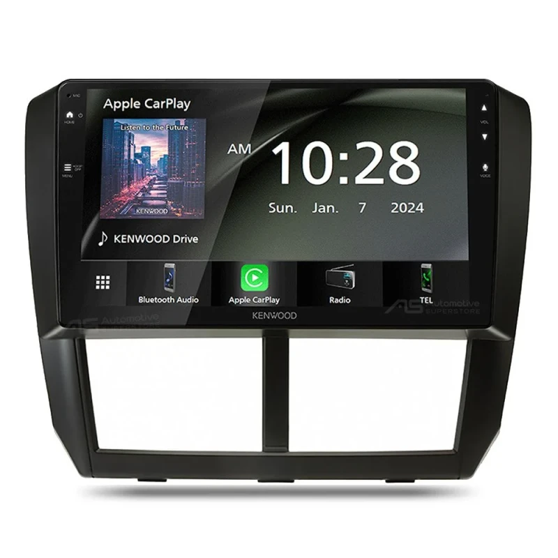 Kenwood DMX80AXS Perfect Fit CarPlay Android Auto 9" Head Unit Kit For Subaru Various 2011-2016