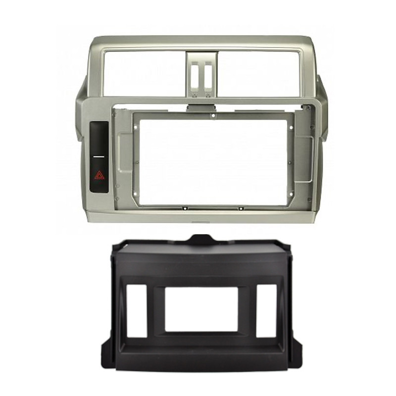 ATD RFP-52816 Perfect Fit Fascia 9" Screen Panel Trim For Toyota Land Cruiser Prado 4.2" Screen