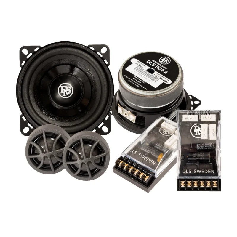 DLS RC4.2 4" (100mm) 2-Way Component Speaker Silk Dome Tweeter Reference Series Audio