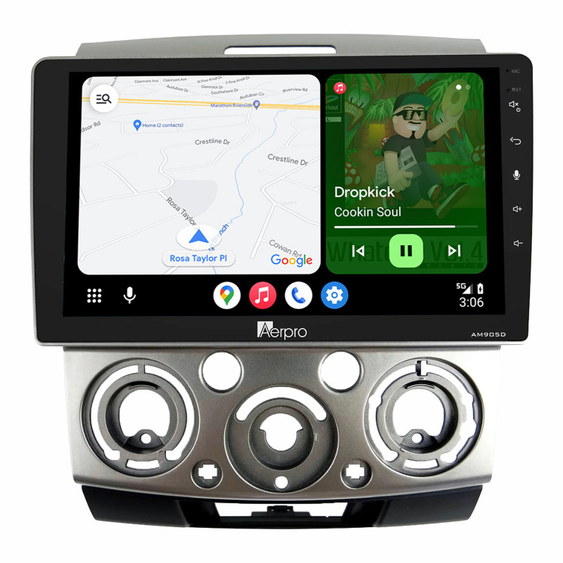 Aerpro 9" AM905D Android Auto DAB Radio Wireless CarPlay For Ford EcoSport MK2 (2013-2017)