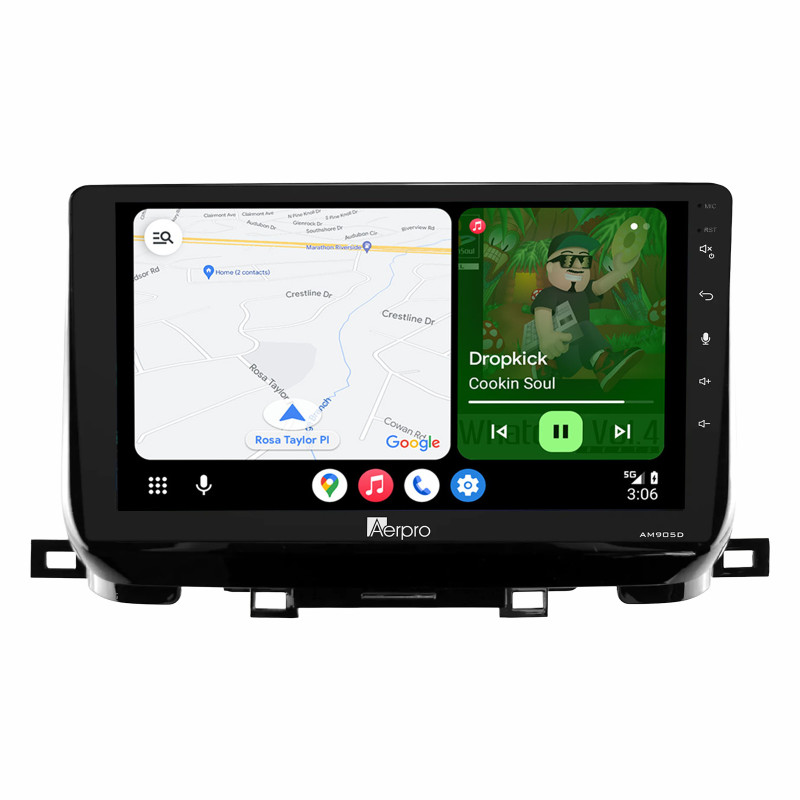 Aerpro 9" AM905D Android Auto DAB Radio Wireless CarPlay For Kia Sportage MK4 ((2015-2021)