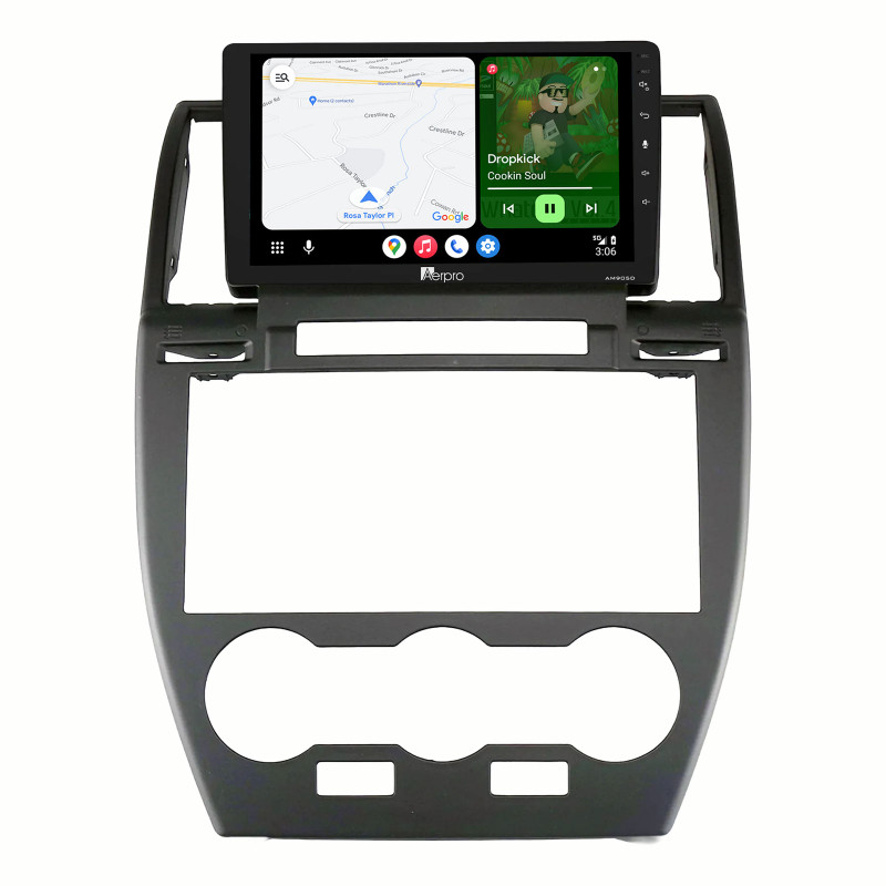 Aerpro 9" AM905D Android Auto DAB Radio Wireless CarPlay For LR Freelander 2 L359 (2006-15)