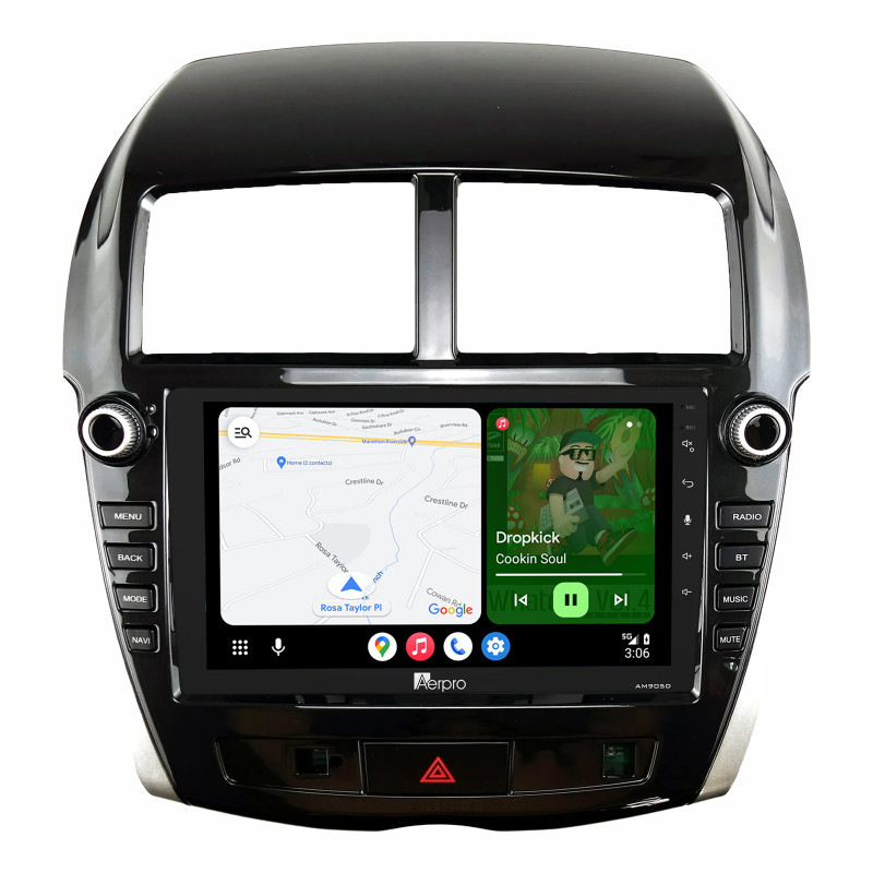 Aerpro 9" AM905D Android Auto DAB Radio Wireless CarPlay For Mitsubishi Asx MK1 (2014-2021)