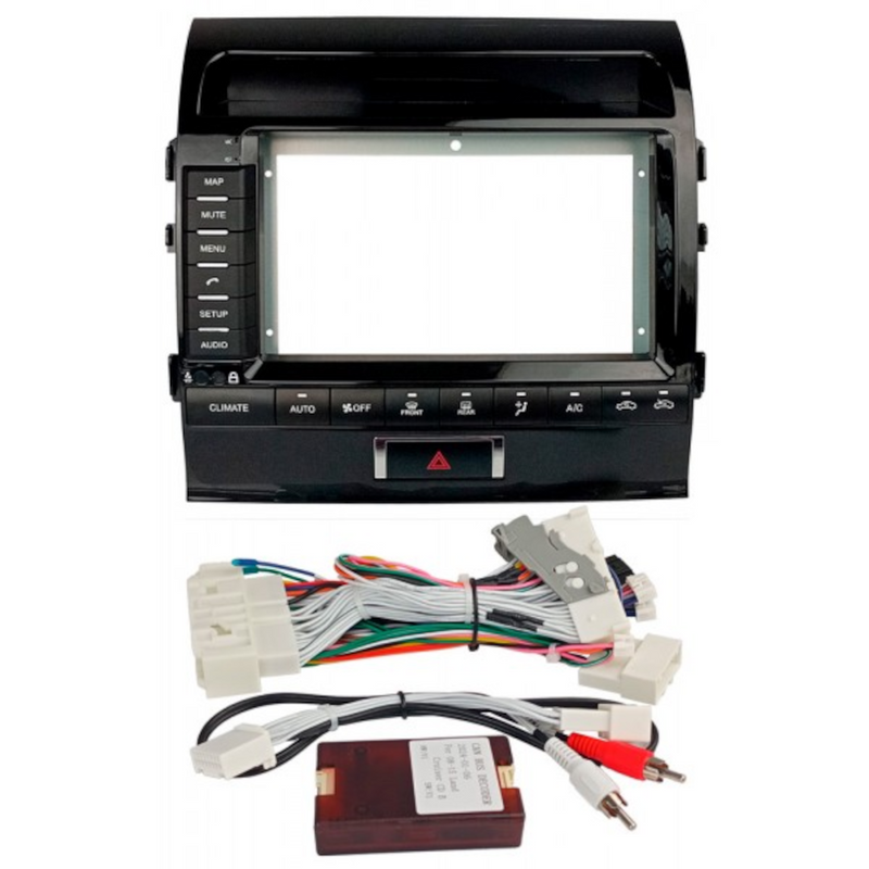 ATD RFP-52126 9" Perfect Fit Screen Fascia Frame & Harness For Toyota Land Cruiser J200
