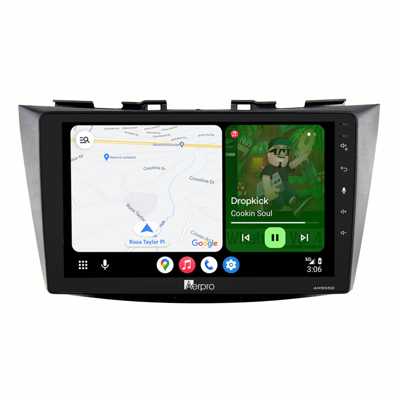 Aerpro 9" AM905D Android Auto DAB Radio Wireless CarPlay For Suzuki Swift MK2 (2010-2016)
