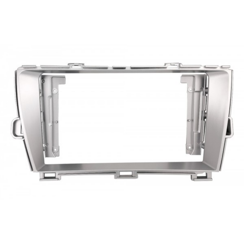 ATD RFP-22965 Perfect Fit 9" HU Screen Fascia Panel Trim For Toyota Prius (2009-2016) Silver