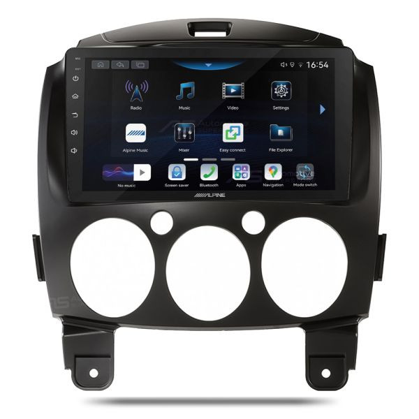 Alpine iNE-AW409S Perfect Fit 9" Radio Android Auto & CarPlay For Mazda Mazda2 (2007-2014)