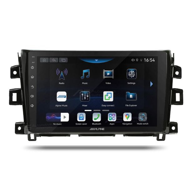 Alpine iNE-AW409S Perfect Fit 9" CarPlay Android Auto Head Unit Kit For Nissan Navara (2015-2021)