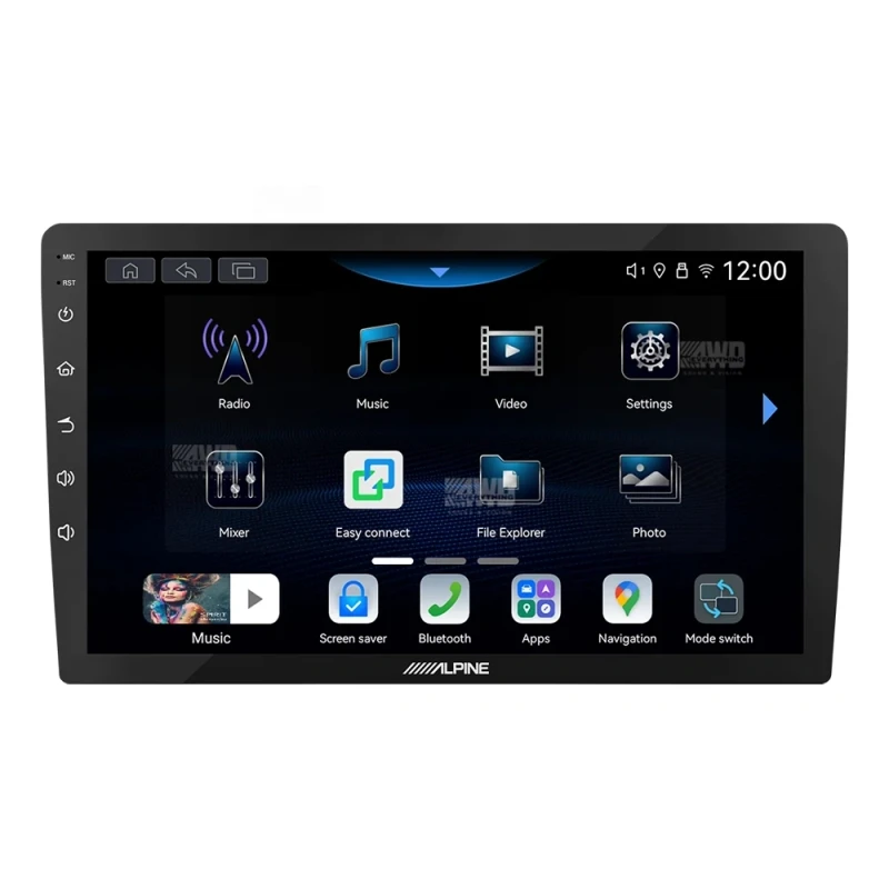 Alpine iNE-AW409S Perfect Fit 9" CarPlay Android Auto Head Unit Kit For Nissan Navara (2015-2021)
