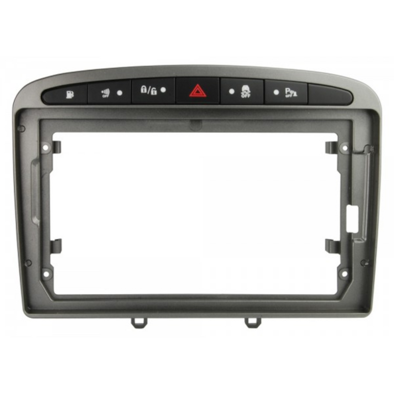 ATD RFP-22353 Perfect Fit 9" HU Screen Fascia Panel Trim For Peugeot 308 408 (2007-2021)