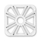 Kicker KA11L710GLW 10" Square White LED Subwoofer Grill Cover for Solo Baric L7 Subwoofers