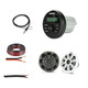 Kicker Audio KMC2 Complete Marine Receiver & 6.5" Coaxial Speaker Bundle with Wiring Kit