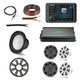 Kicker Audio KMC5 Complete Marine Audio System Bundle with 4 x 6.5" Speakers 10" Subwoofer & 6-Channel Amplifier