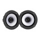 Kicker KA51KM614FL Marine 6.5" (165mm) Flush Mount Coaxial Speakers White & Silver Grills