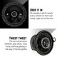 Kicker KA43DSC6804 DS 6x8" Coaxial Speakers (160x200mm) Audio Power System 50W RMS