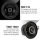 Kicker KA43DSC69304 DS 6x9" Triaxial Speakers (160x230mm) Audio Power System 90W RMS