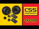 Kicker KA46CSS684 CS 6x8" 4Ω  Component Speakers 75W  RMS (160x200mm) Pro Audio System