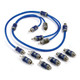 Kicker KA46KIYFM K-Series 2-Ch Silver Tinned OFC RCA Y Leads Interconnect Cable Kit Adapter