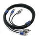 Kicker KA46QI21 Q-Series 2-Ch Silver Tinned OFC Interconnect RCA 1.0M Audio Cable Pro Grade