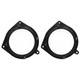 ATD SAR-40158 Front Door 5.25" 130mm Speaker Rings Adaptors For Toyota Avensis Estima Yaris