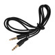 ATD AUX-24359 Gold 3.5mm to 3.5mm AUX-In Jack Audio Transfer Cable Lead For Smart Phones 1m