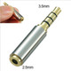 ATD AUX-24578 Gold Plated 3.5mm Male To 2.5mm Female Audio Jack Adapter Converter Socket