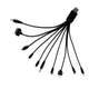 ATD CAR-99501 10 In 1 USB Multi Plug Charger Cable For Mobile Phones (Various Chargers) USB