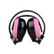 Xtrons DWH004 Infa-Red Wireless Cushioned Black & Pink Kids Headphones For DVD Players