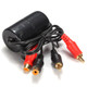 GLI-20020 2 Channel Ground Loop Isolator With Gold Plated RCA Connectors To Remove Interference