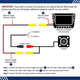 ATD CAM021 Universal Fit Rear Reverse Camera With Built In Parking Sensors Night Vision