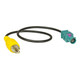 ATD CRC-27221 Male Fakra To RCA Camera Retention Cable For Mercedes Land Rover Porsche Ford