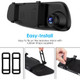 ATD DVR-19243 4.3" Dash Cam Mirror Mounted Touch Screen DVR & 4 LED Rear Reverse Camera Kit