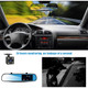 ATD DVR-19243 4.3" Dash Cam Mirror Mounted Touch Screen DVR & 4 LED Rear Reverse Camera Kit