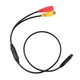 ATD CCA-18115 Female 4-Pin to RCA AV CVBS Adapter Wire Rear Reverse Camera Adapter Cable