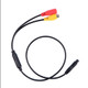 ATD CCA-18115 Female 4-Pin to RCA AV CVBS Adapter Wire Rear Reverse Camera Adapter Cable