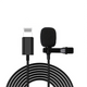 ATD MIC-88004 External Clip On Microphone for Lighting Connection iPhones Skype Lapel Fit