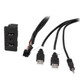 ATD FFU-24127 AUX USB Replacement Retention Ports For VW Golf 7 Caravelle California T6