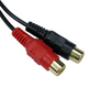 ATD RCA-32125 5m Phono Male To Female RCA Extension Cable For Audio Transfer (5 Meters Length)