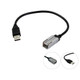 ATD URC-24266 USB Retention Cable For Citroen Relay Fiat Ducato 500 Mini USB B Type (2014-2021)