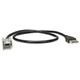 ATD URC-24266 USB Retention Cable For Citroen Relay Fiat 500 Ducato Mini USB B Type (2014+)