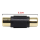 ATD RCA-32100 Gold Plated RCA Connector Phono Splice Adaptor Female To Female (PACK OF 2)