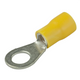 ATD WSC-82101 Insulated Crimp Terminal Connector Yellow Ring 6.4mm Hole (50 Piece Set)